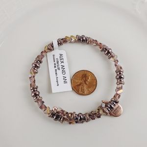 Alex and Ani Glimmer Wrap Metallic Burgundy NWT